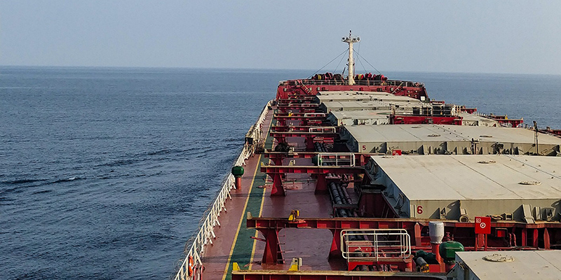 Cargo boat on the water